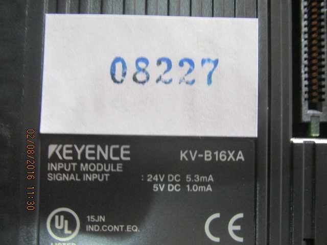 PLC " KEYENCE " MODEL : KV-B16XA