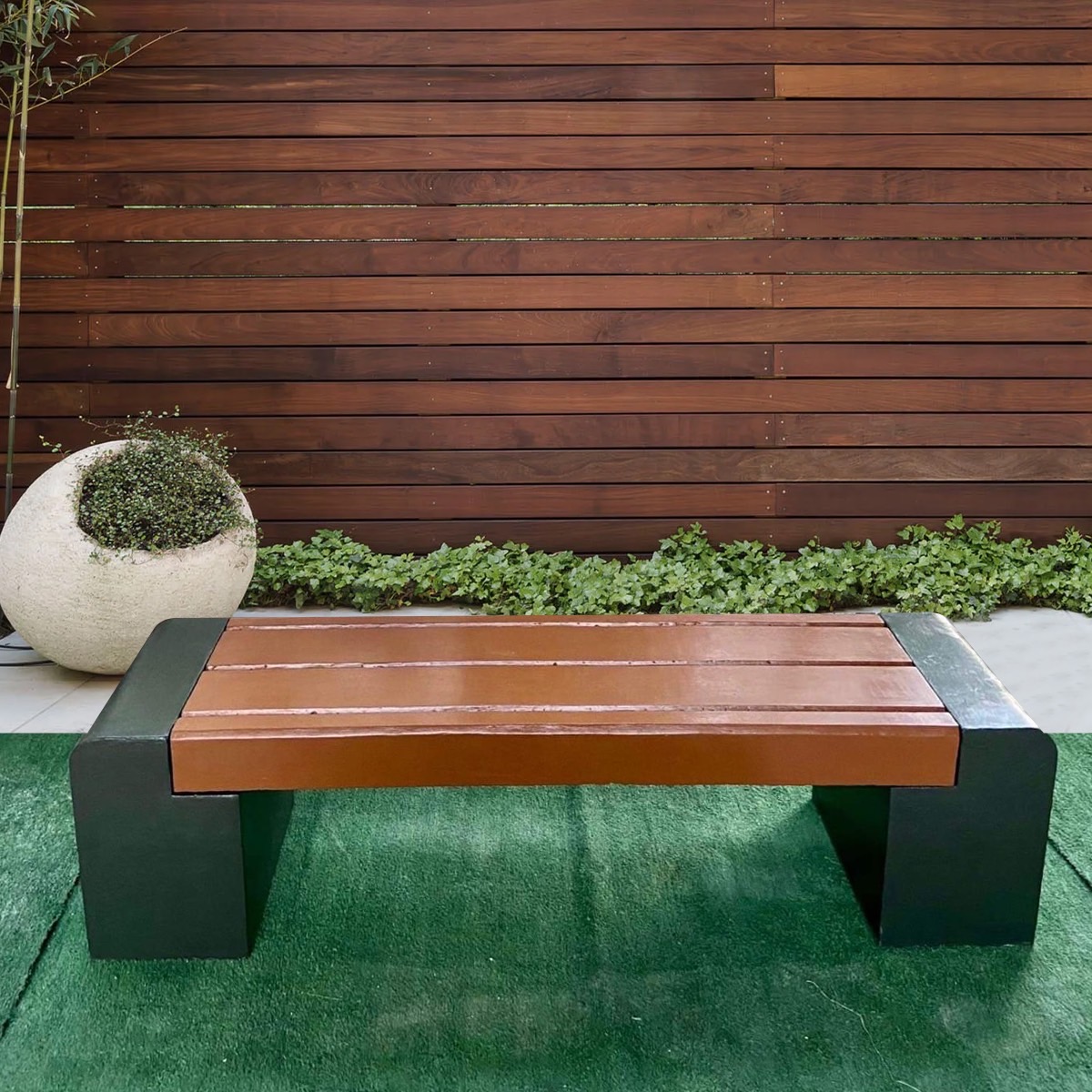 ม้านั่งสนาม เก้าอี้สนาม เก้าอี้คอนกรีต เก้าอี้ปูนเปลือย รุ่น Montridesign 03