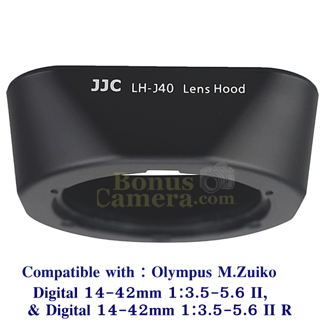 LH-40 ฮู้ดสำหรับเลนส์ Olympus M.ZUIKO DIGITAL 14-42mm 1:3.5-5.6 II, 14-42mm 1:3.5-5.6 II R