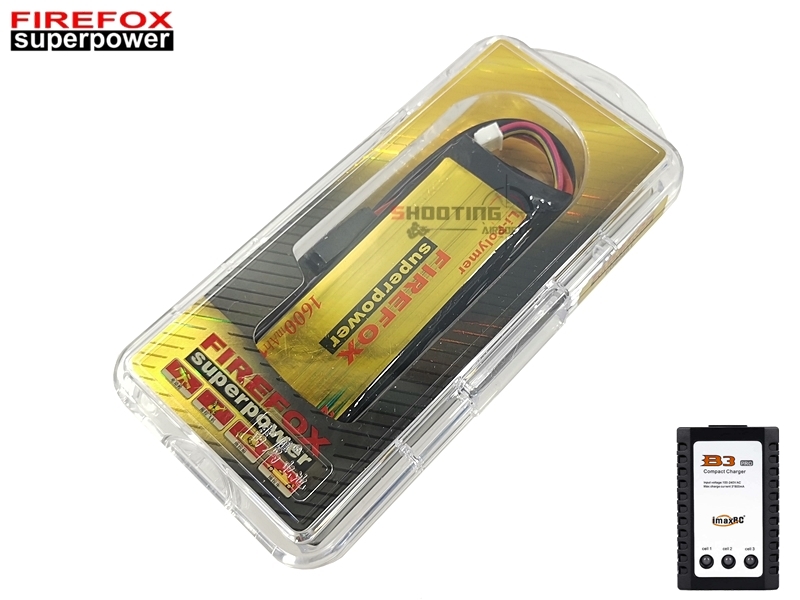 Set แบตลิโพ Firefox 20c 1600mAh 11.1v พร้อมเครื่องชาร์จ B3