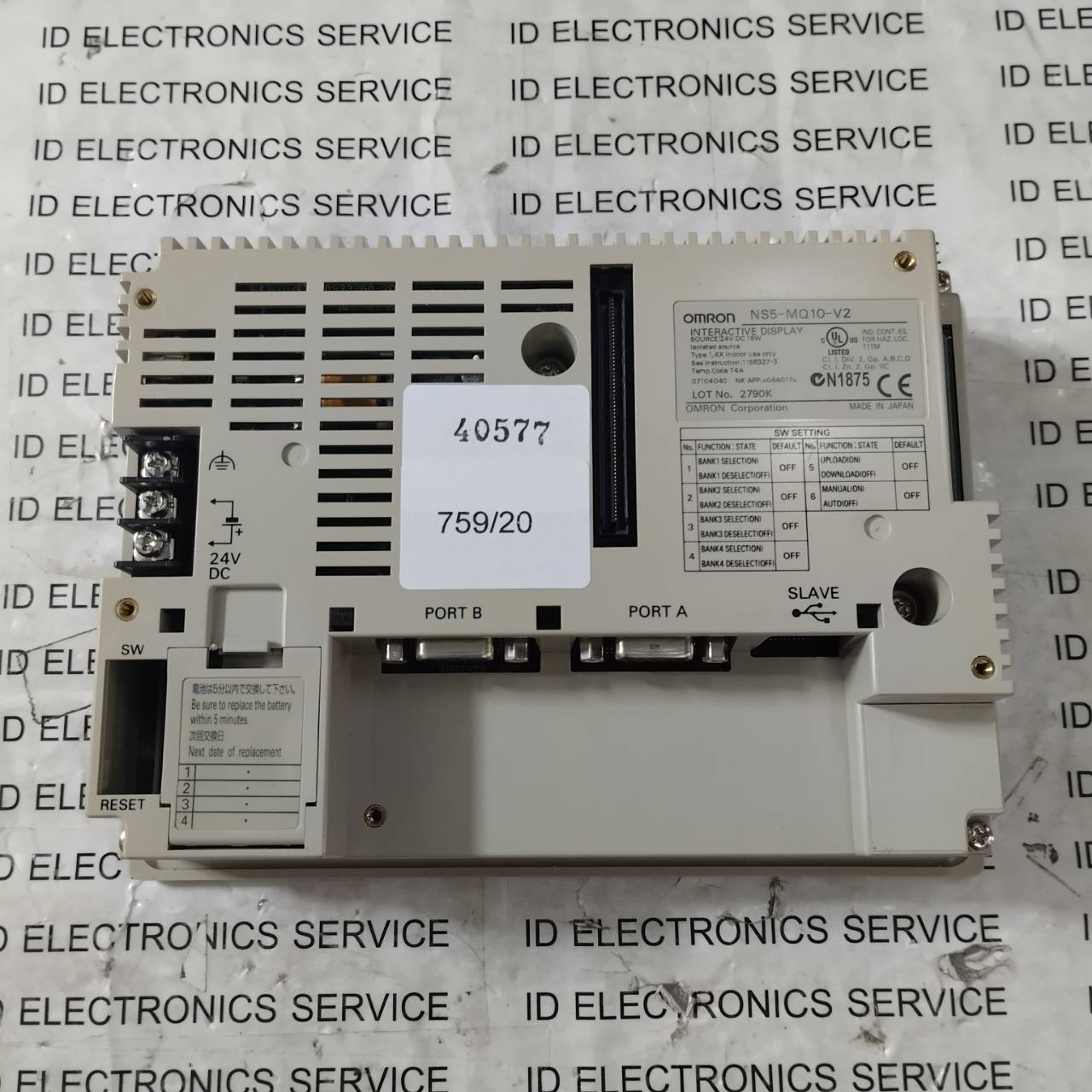 LCD TOUCH SCREEN " OMRON " MODEL : NS5-MQ10-V2