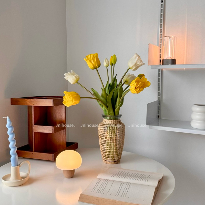 [พร้อมส่ง] Jnihouse : ทิวลิปประดิษฐ์รุ่นดอกใหญ่ (Tulip Artificial) ดอกไม้ประดิษฐ์