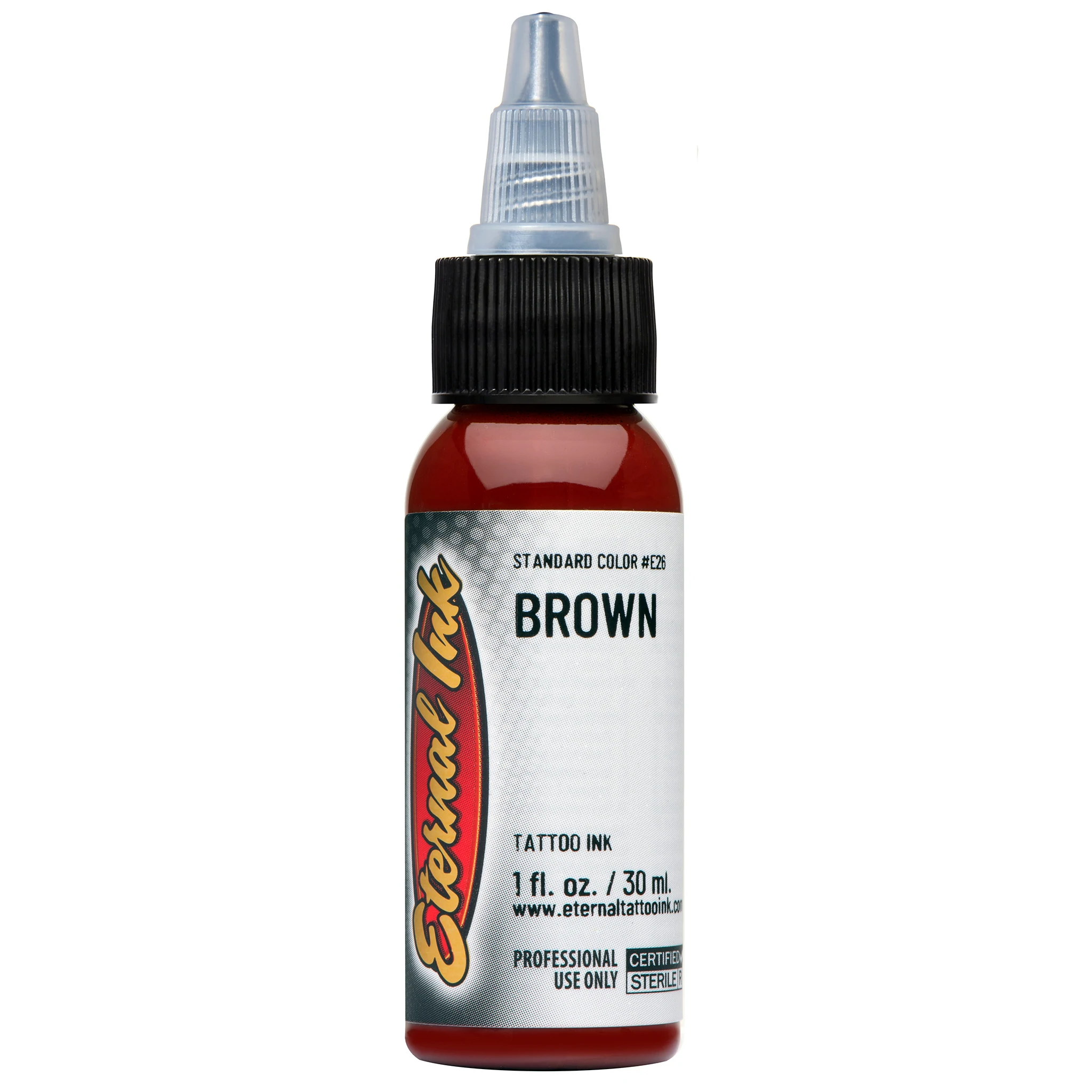หมึกสักโทนสีน้ำตาล ETERNAL BROWN INK 1oz.