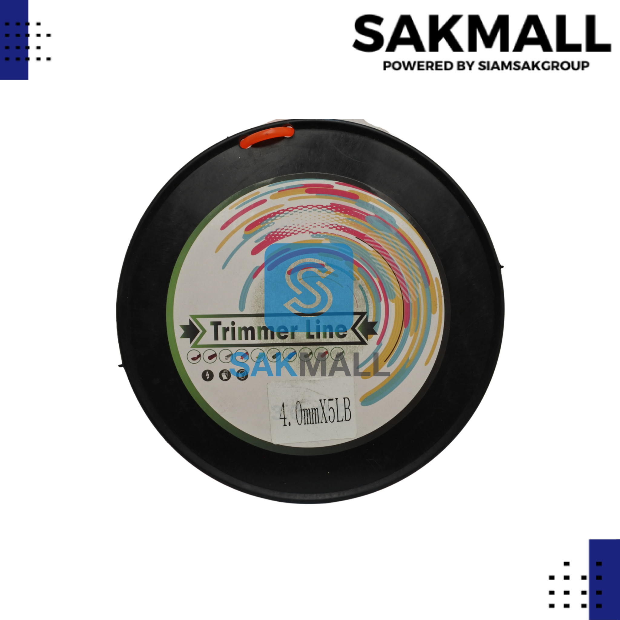 เอ็นตัดหญ้า 4.0mm. กลม 5LB.ส้ม