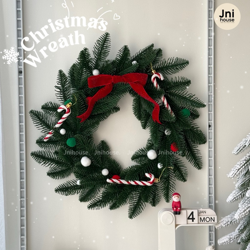 [พร้อมส่ง] Jnihouse : Christmas wreath (หลีดประดับคริสต์มาส)