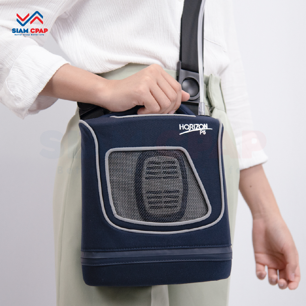 แบตเตอรี่ 3 ก้อน เครื่องผลิตออกซิเจนพกพา Horizon P5 Made in France ประกันศูนย์ไทย 3 ปี [รุ่นใหม่เสียงเงียบ]