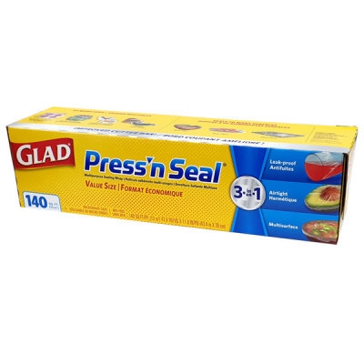 แผ่น wrap อเนกประสงค์ GLAD Press'n Seal Magic wrap Size jumbo 140 ft