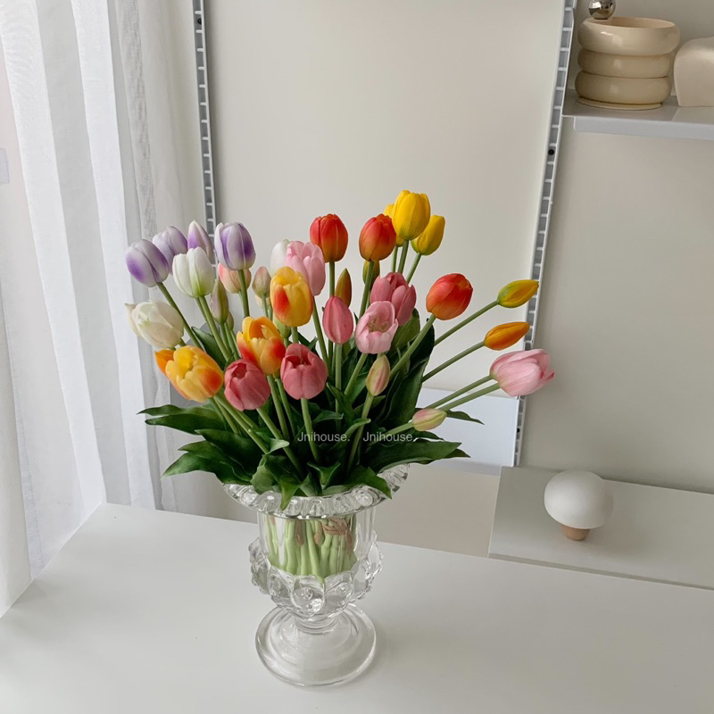 [พร้อมส่ง] Jnihouse : ทิวลิปปลอม ช่อดอกทิวลิป 5 ก้าน (Artificial Tulip Bouquet)
