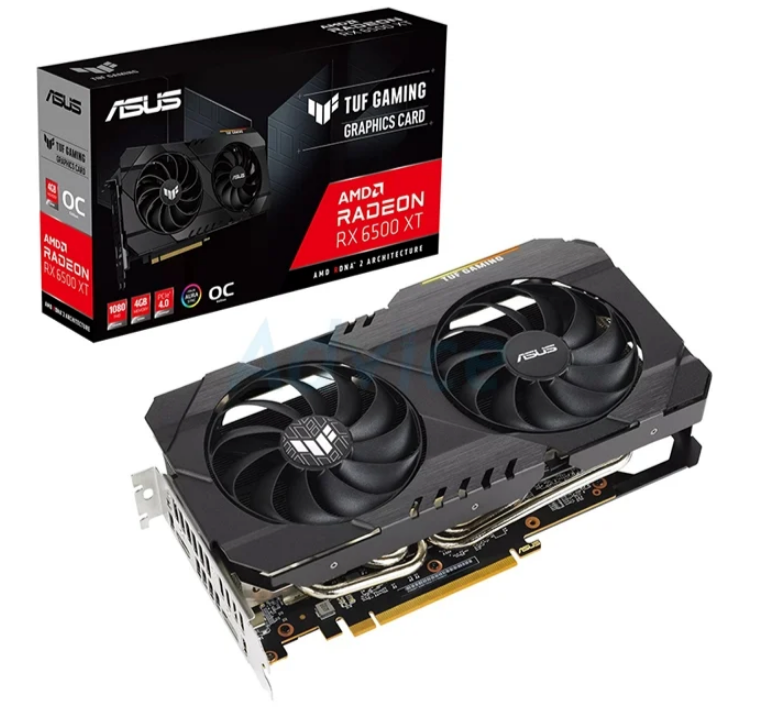 VGA ASUS RADEON RX 6500XT TUF O4G - 4GB GDDR6