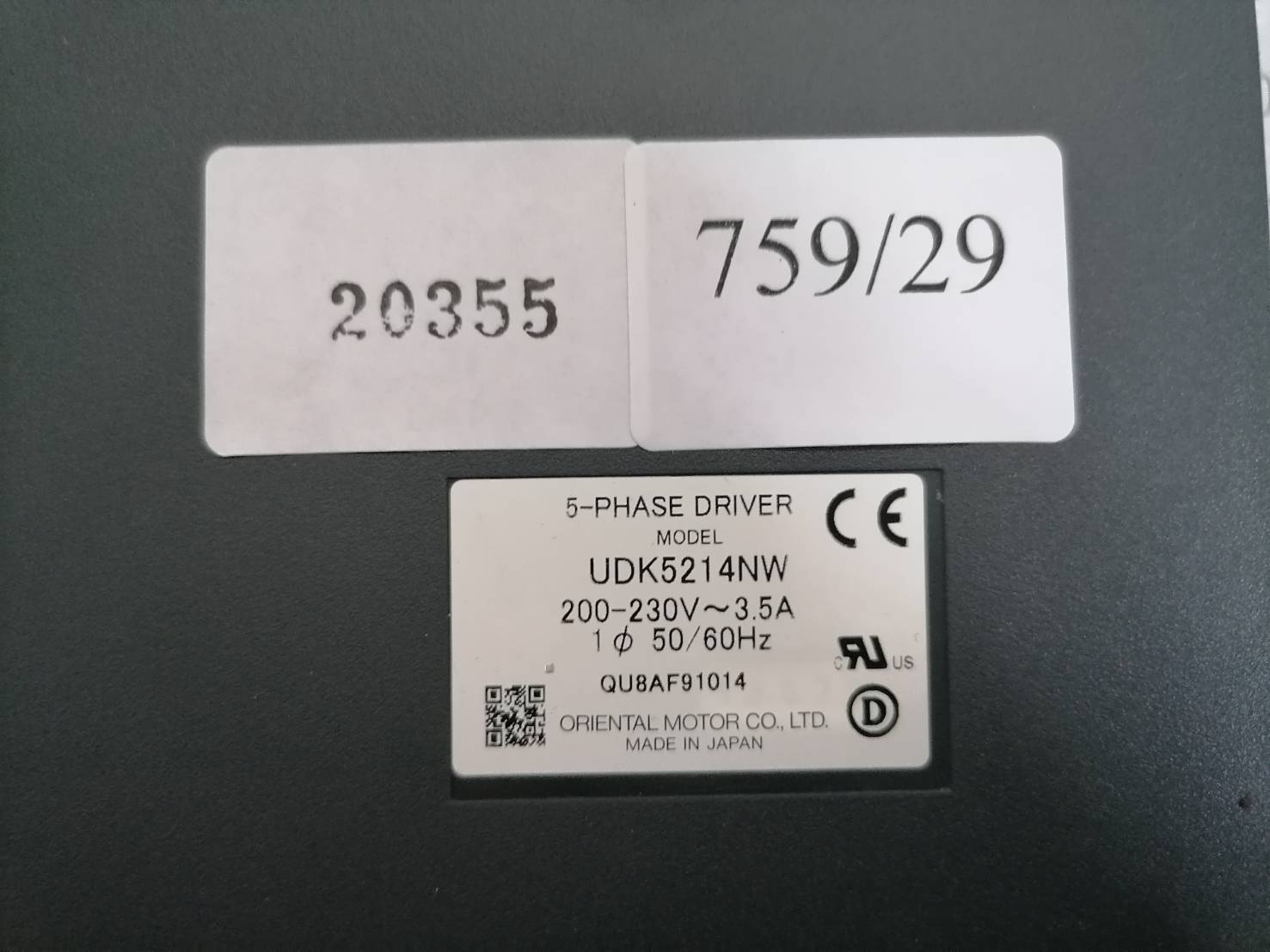 SERVO DRIVE " VEXTA " MODEL : UDK5214NW