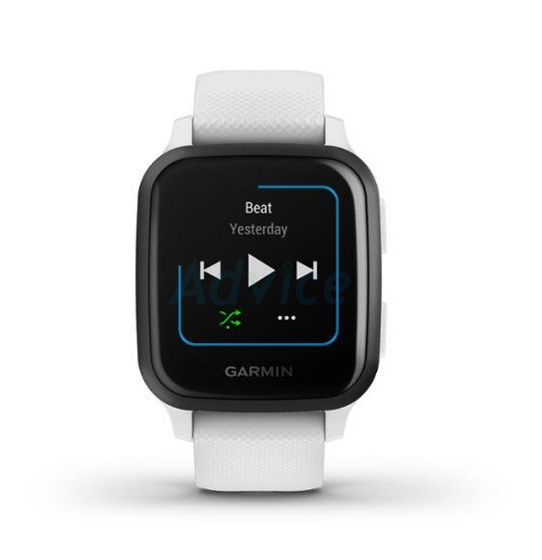 GARMIN WATCH VENU SQ NFC MUSIC WHITE/SLATE SEA [010-02426-84]