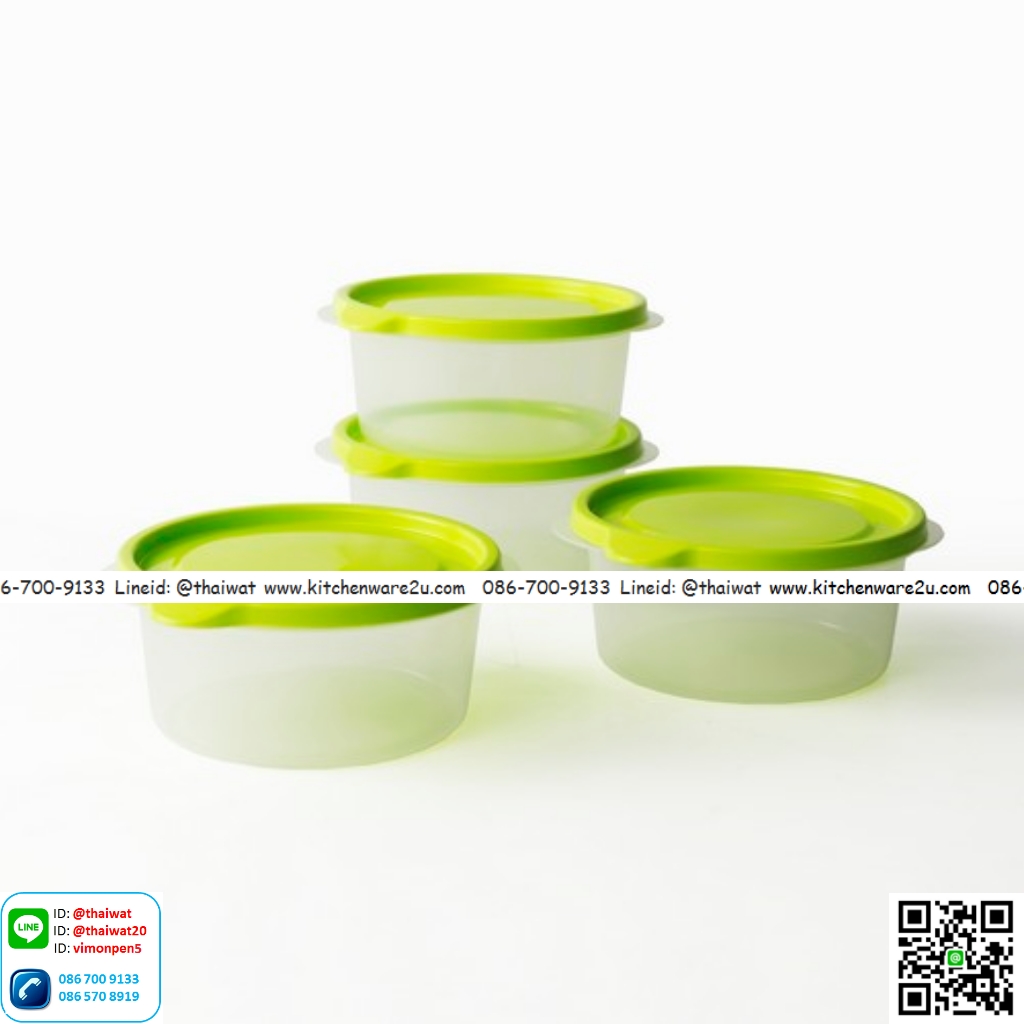 P10911 กล่องอาหาร แพ็ค 4 คละสี (16 x 16 x 6.7 cm.) #6062 No.6062 ราคาขายส่ง 1 โหล :12 ชุด: 55 บ/ชุด