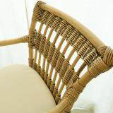 เก้าอี้บาร์หวายแท้ หมุนได้