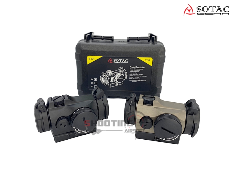 Red Dot T2 พร้อมขาเตี้ยจับราง 20mm (Sotac Gear)