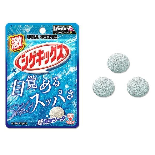 กัมมี่เปรี้ยว UHA Mikakuto Geki Shigekix Extreme Stimulation Soda 20g