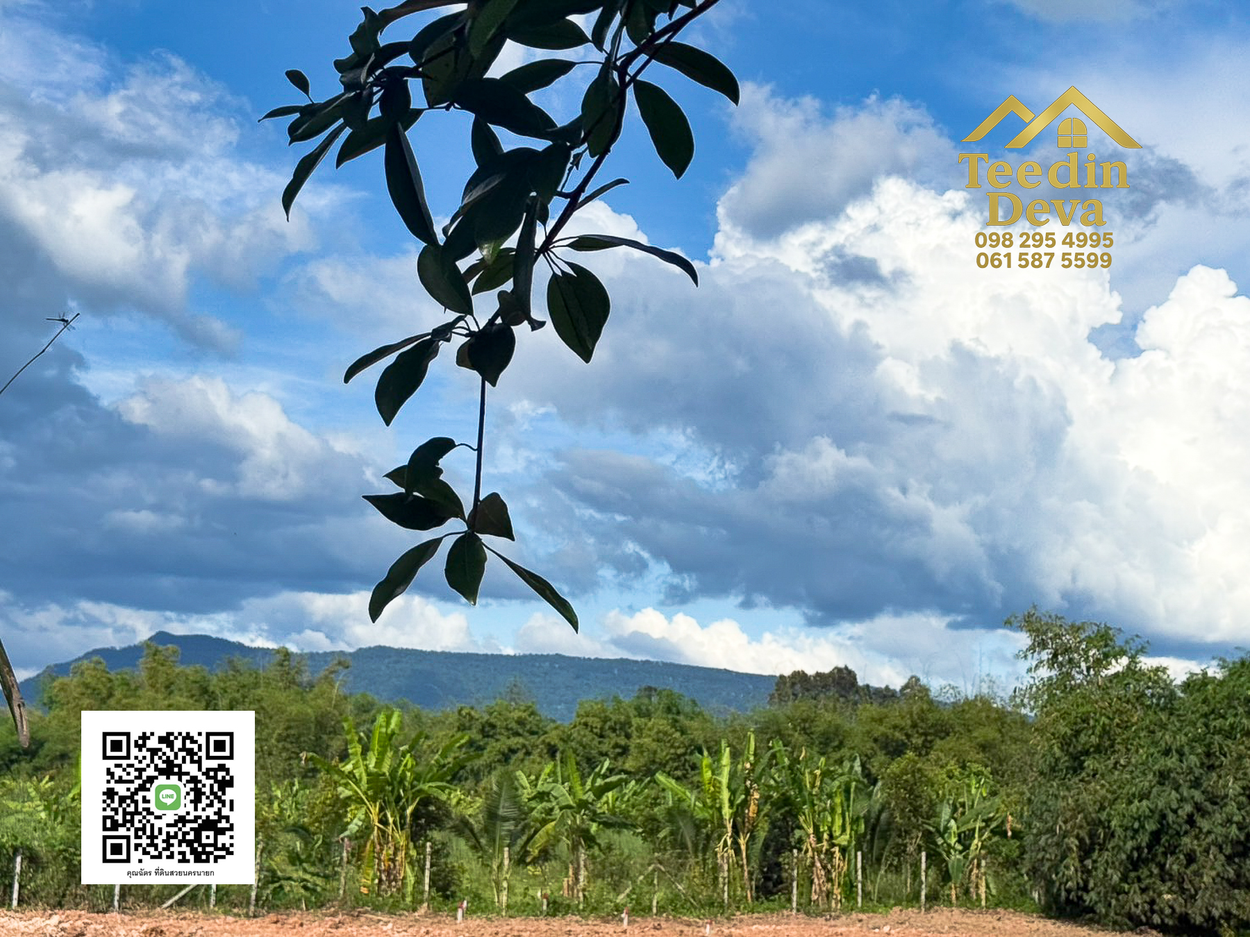 🌄 บ้านสวนผลไม้ในฝันกลางวิวเขาใหญ่ — 2 ไร่ 45 ตรว. ต.นาหินลาด อ.ปากพลี จ.นครนายก 🍃