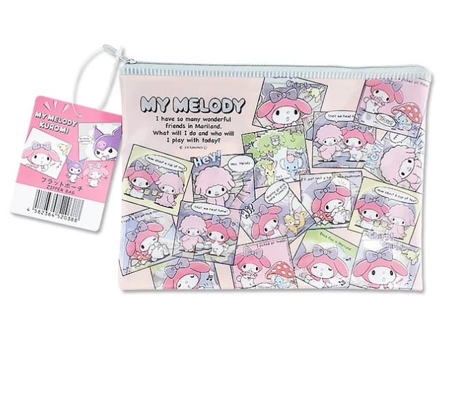 Sanrio กระเป๋าใส่ของแบบซิป my melody x kuromi