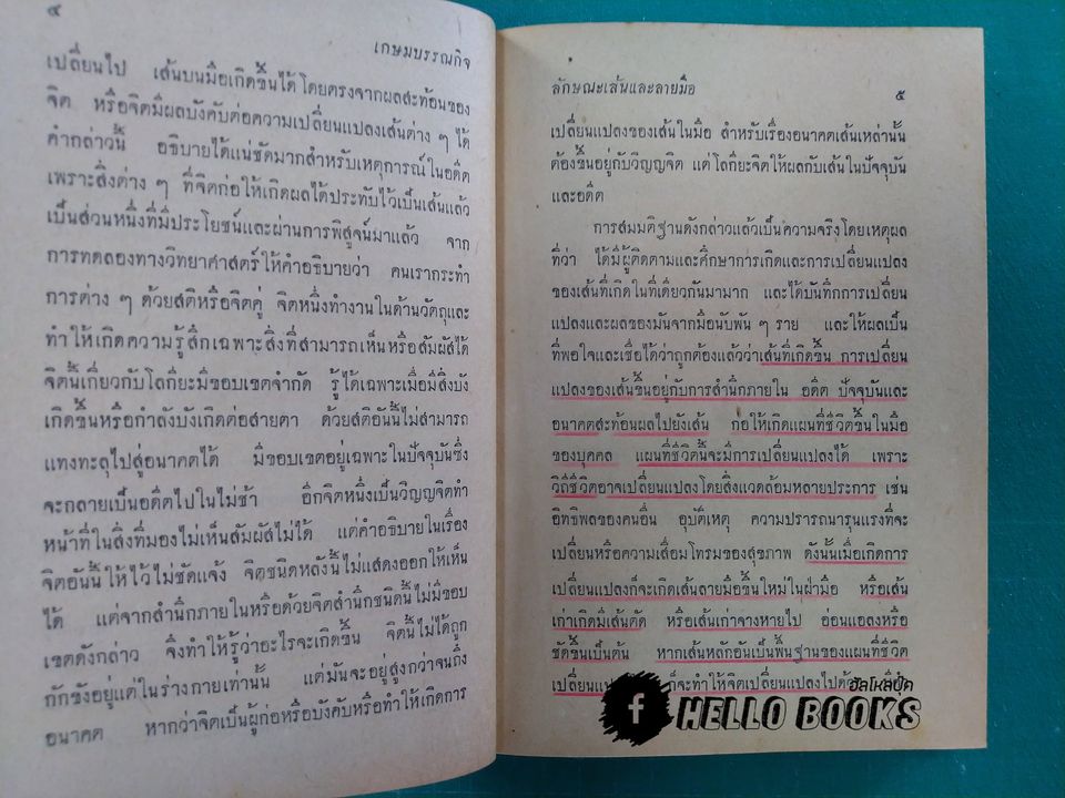 ลักษณะเส้นและลายมือ