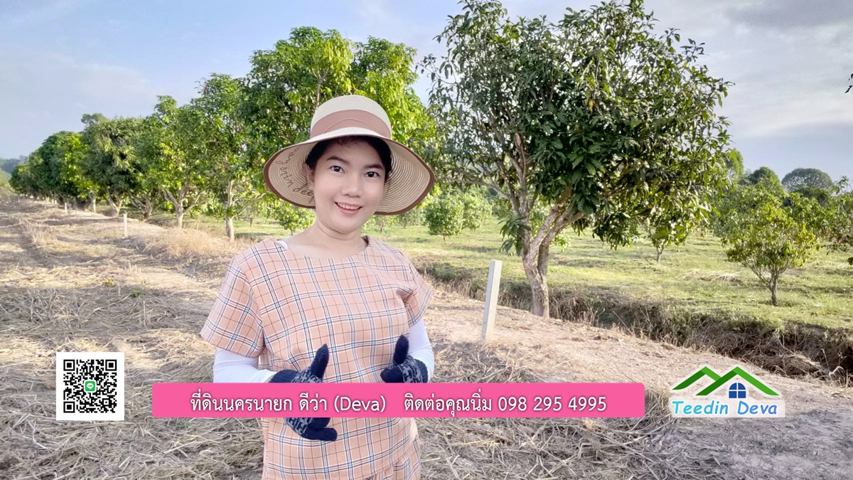 ที่ดินวิวภูเขา แปลงสวย เนื้อที่ 1 ไร่ 3 งาน ด้านหน้าวิวภูเขา ด้านหลังเป็นสวนผลไม้ ต.เขาเพิ่ม อ.บ้านนา จ.นครนายก