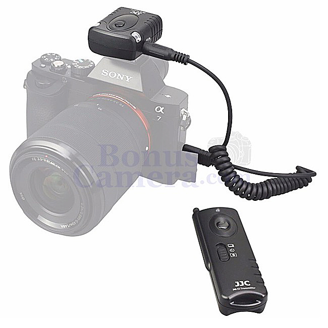 JM-F2 รีโมตคอนโทรลไร้สาย A7,A3000,A6000,A6100,A6300,A6400,A6500,A6600,ZV-1,A58,A77 II,A99 II,RX10 II,RX10 III,RX10 IV Wireless RemoteControl