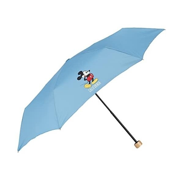ร่มกันแดด ร่มกันฝน Wpc. © × mickey mouse Folding Umbrella สีฟ้า (50 cm) Clutch Bag Type