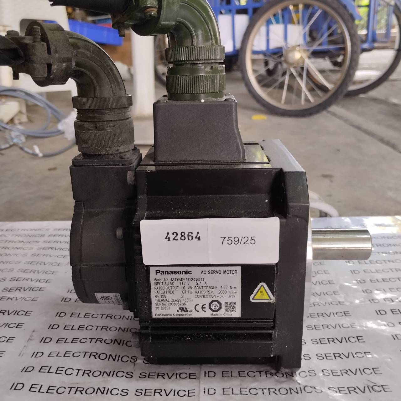SERVO MOTOR " PANASONIC " MODEL : MDME102GCG