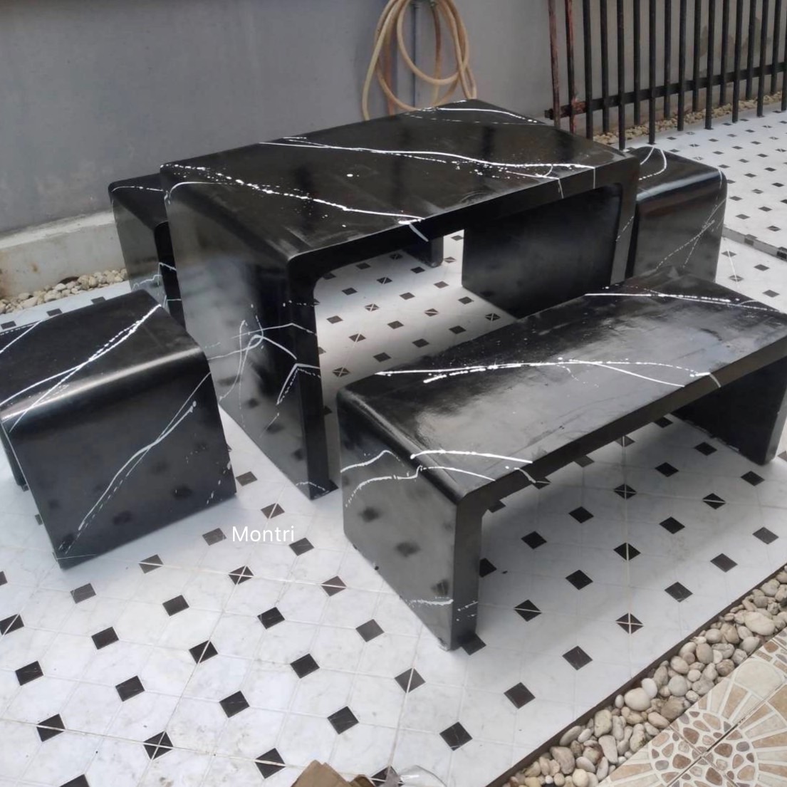 โต๊ะสนาม ชุดโต๊ะสนาม โต๊ะสนามกลางแจ้ง ชุดโต๊ะสนามกลางแจ้ง โต๊ะสนามใกล้ฉัน ขนาด 1 เมตร สวยแข็งแรงทนทาน