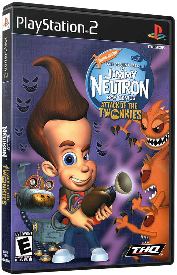 แผ่นเกมส์ PS2 : The Adventures of Jimmy Neutron Boy Genius - Attack of the Twonkies