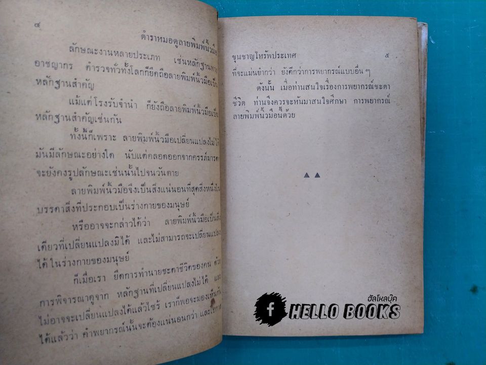 ตำราหมอดูลายพิมพ์นิ้วมือ