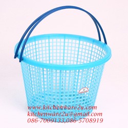 P00532 ตะกร้าหูหิ้ว สีหวาน (26.5*26.5*19 ซม.) 004 สส (ราคาส่งต่อ 12 ใบ)