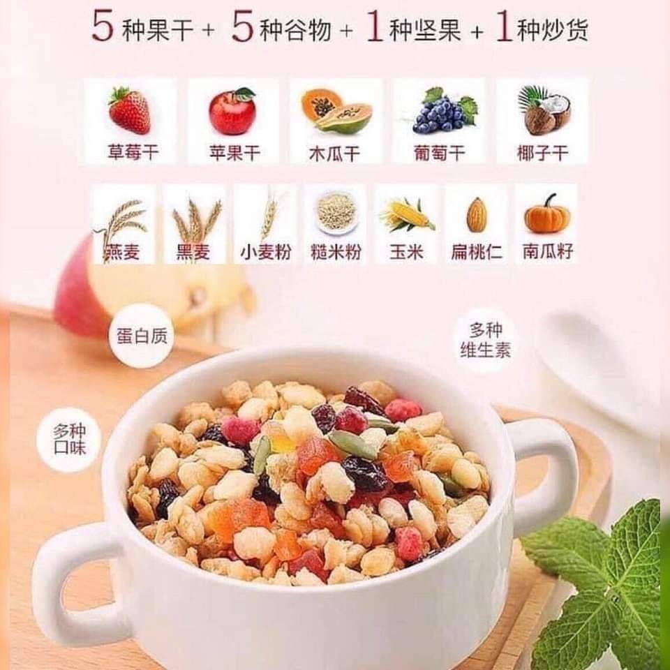 กราโนล่า Calbee Dried fruit and Granola 750g