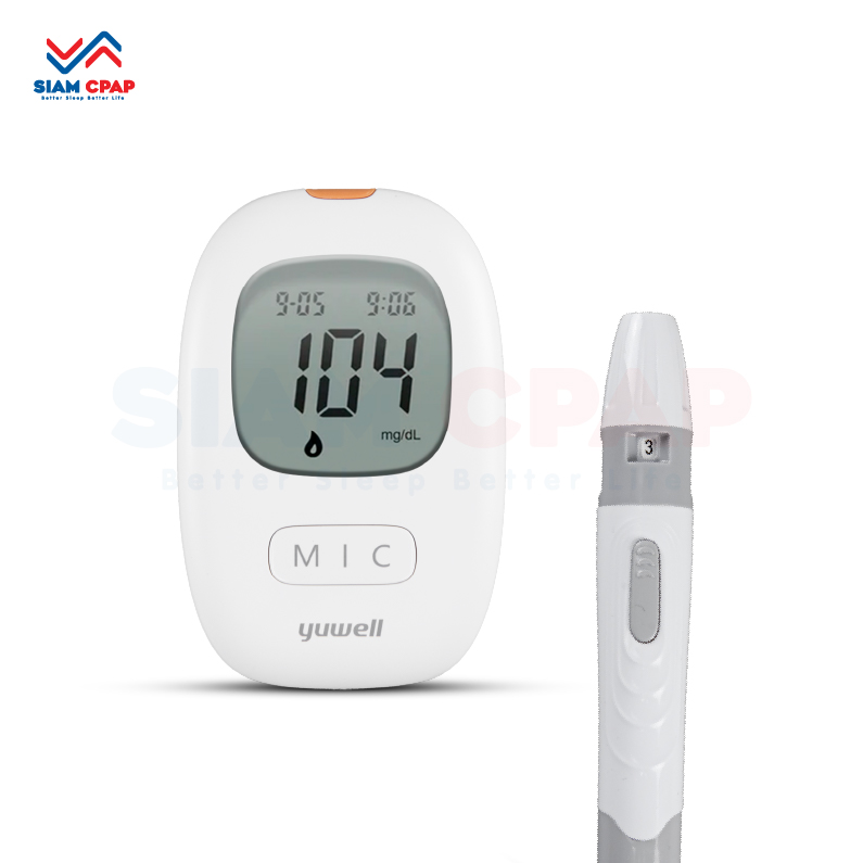 เครื่องตรวจวัดระดับน้ำตาลในเลือด YUWELL Blood Glucose Monitoring System รุ่น 710 ประศูนย์ไทยตลอดอายุการใช้งาน