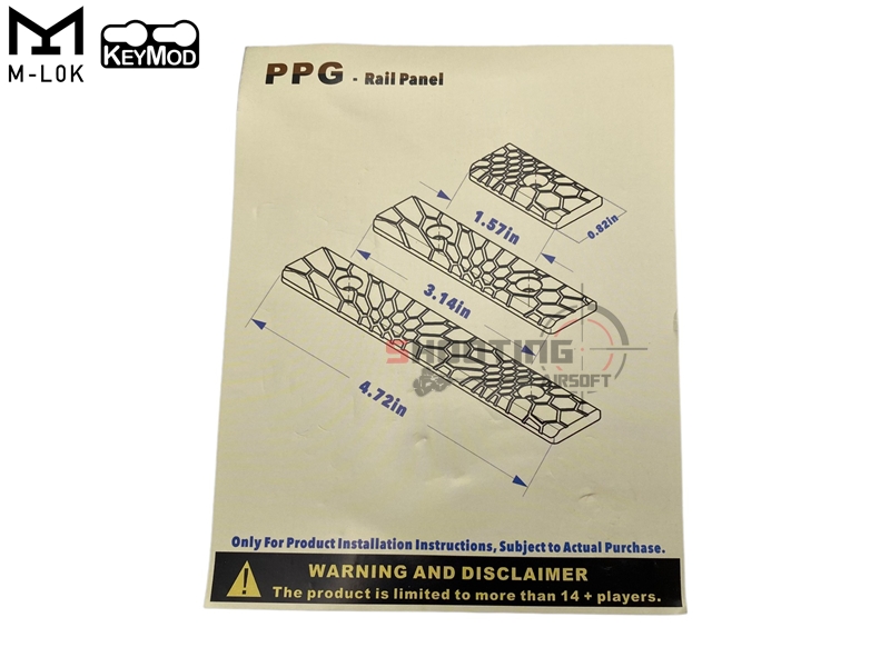 PPG Rail Panel M-lok / Keymod (MGPCQB)