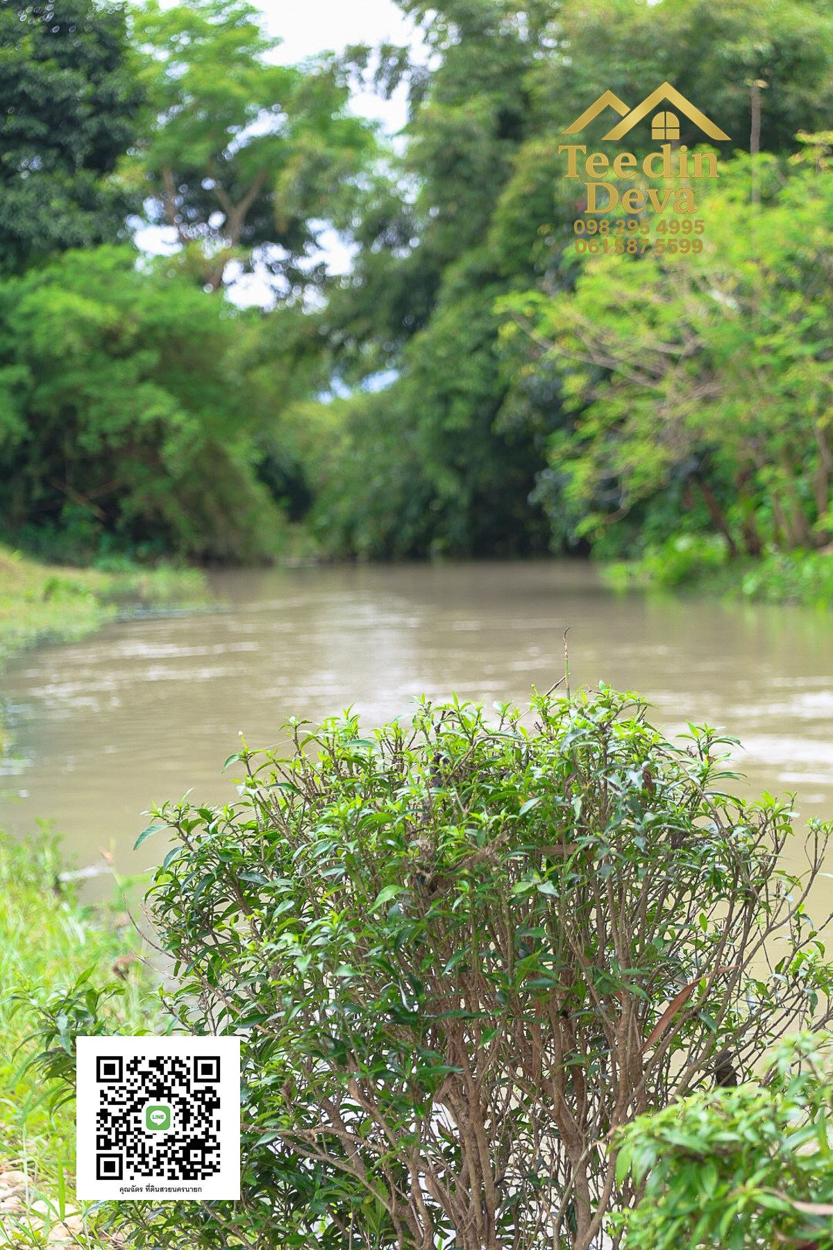 ที่ดินนครนายก วิวภูเขา ติดลำธาร ใกล้เขาใหญ่ ขนาด 1 ไร่ ทำเลดี ต.นาหินลาด อ.ปากพลี จ.นครนายก