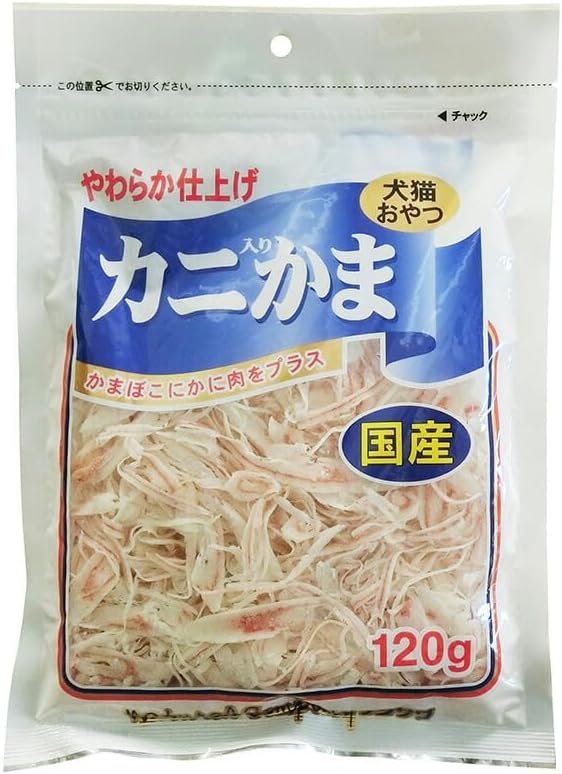 Fujisawa Shoji Crab Snacks for Cats 120g | ปูอัดอบแห้งญี่ปุ่น เนื้อแน่น หอมทะเล ขนมแมวแสนอร่อย