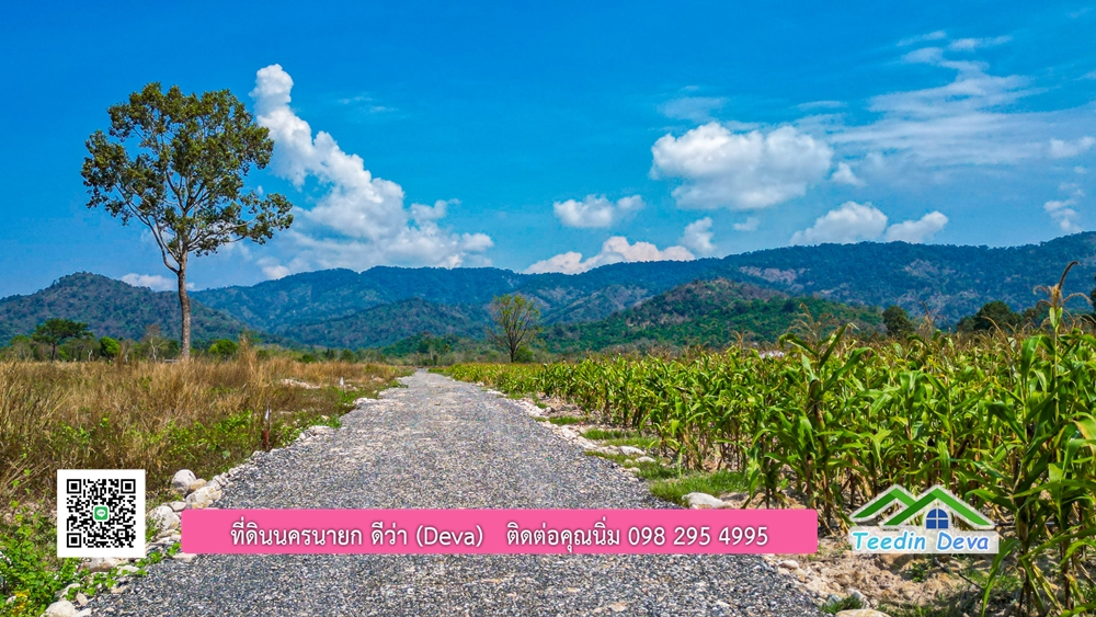 ขายที่ดินวิวภูเขาล้อมรอบ ด้านหลังที่ดินติดลำธารธรรมชาติ ที่แบบนี้ หายากแล้ว ต.เขาพระ อ.เมือง จ.นครนายก โฉนดครุฑแดง