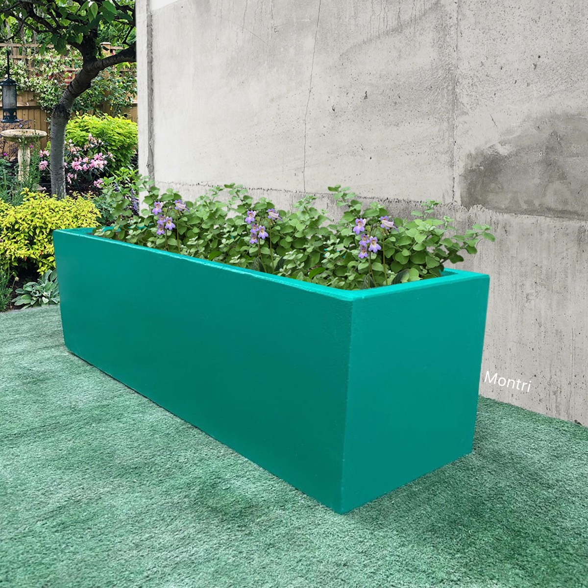 กระถางทรงรางหมู set 10 ใบ ลงสีคุณภาพพร้อมเคลือบเงาสามารถวางได้ทั้งกลางแจ้งและในร่ม ขนาด 30*100* cm. วัสดุเป็นปูน