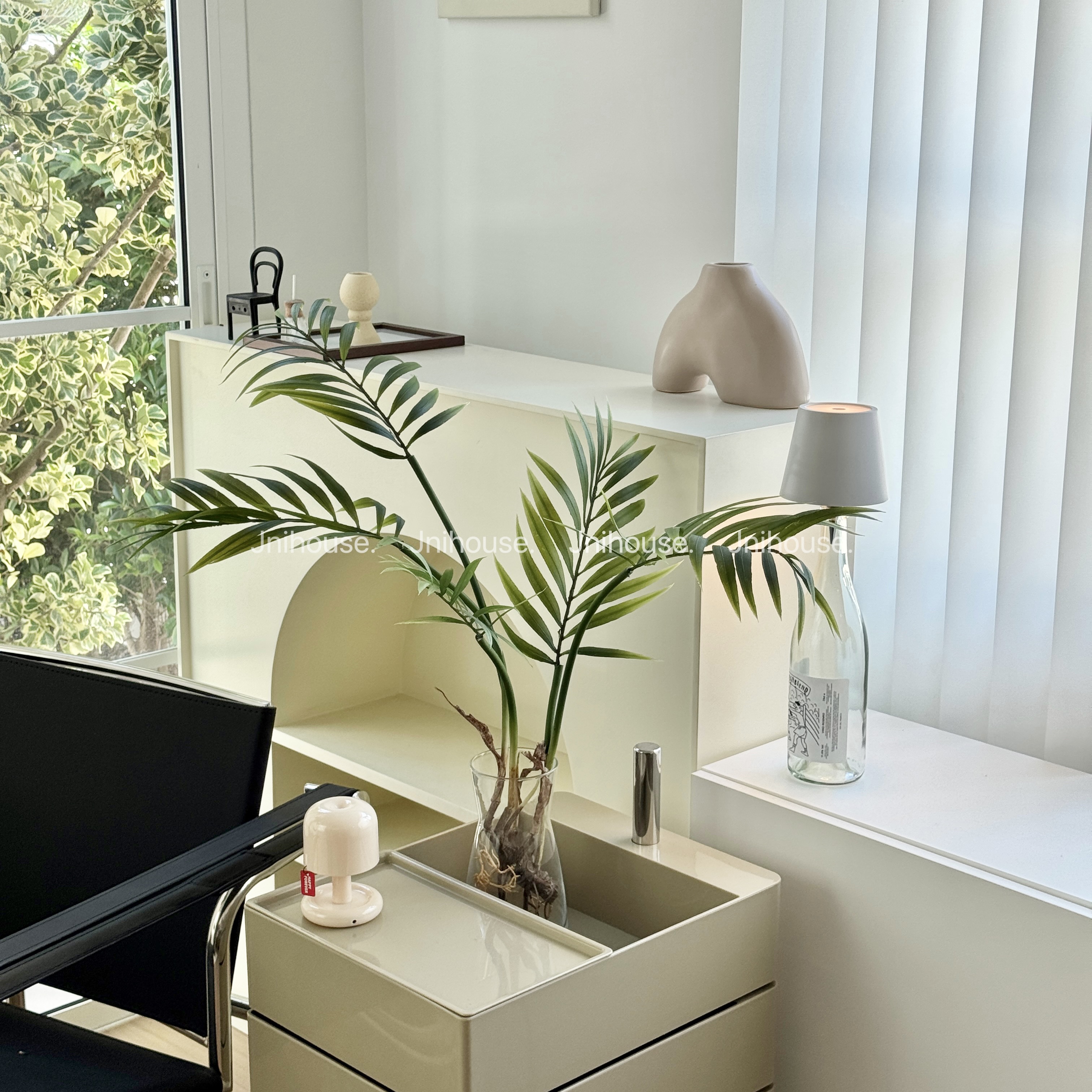 [พร้อมส่ง] Jnihouse : Parlor palm (ปาล์มไผ่) กิ่งไม้ประดิษฐ์ (Tree)