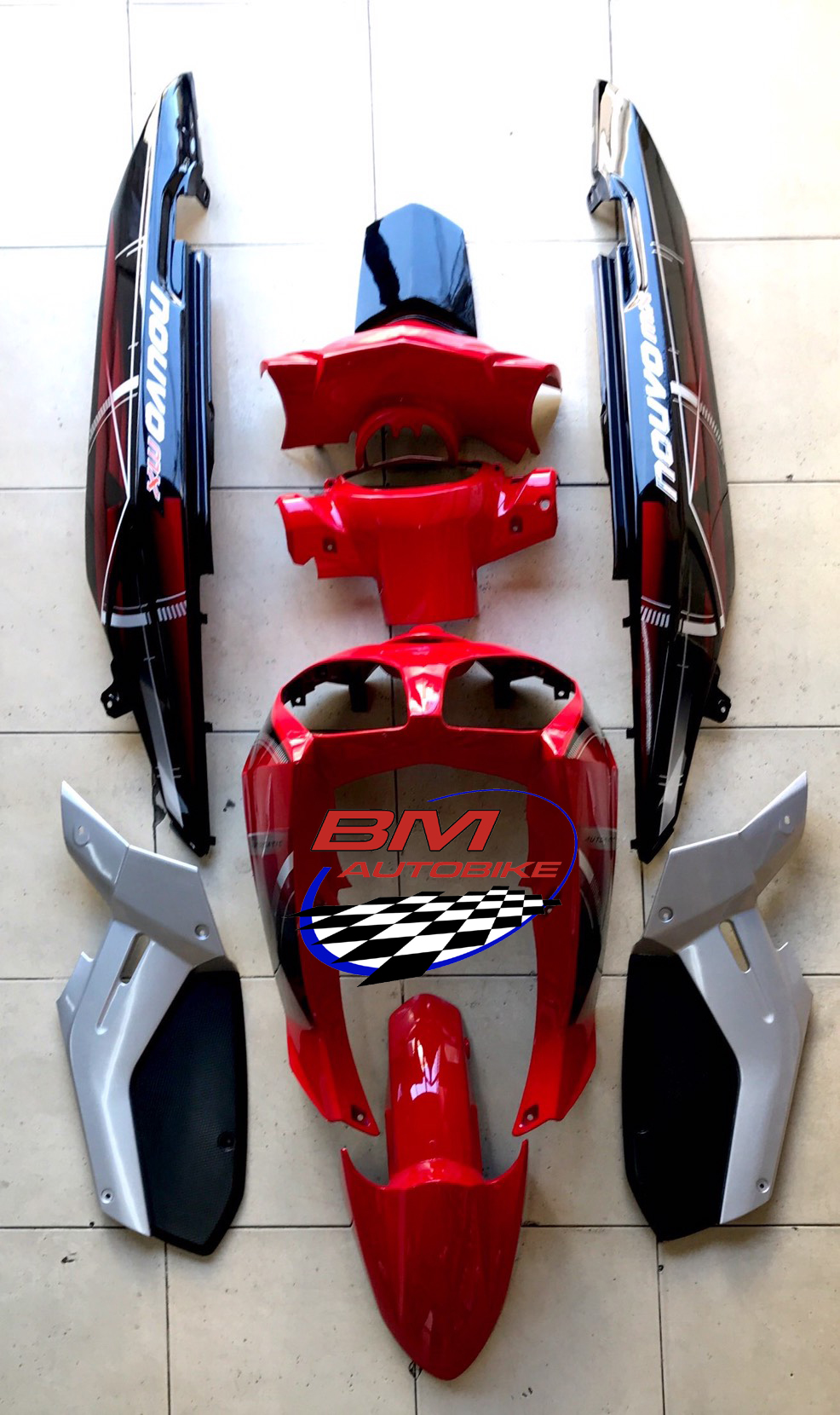 ชุดสี NOUVO-MX แดงดำ นาฬิกา 9 ชิ้น 4 กก.