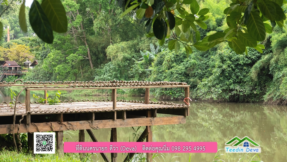ที่ดินนครนายก ติดแม่น้ำ 14 ไร่ พื้นที่ติดแม่น้ำ 400 เมตร ชมลำธารสวยๆ บรรยากาศสบายๆ ต.สาริกา อ.เมือง จ.นครนายก
