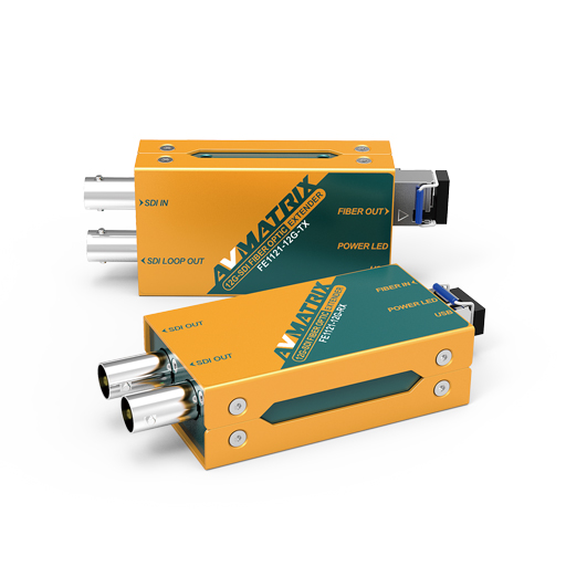 AVMatrix FE1121-12G 10km 12G-SDI Fiber Optic Extender