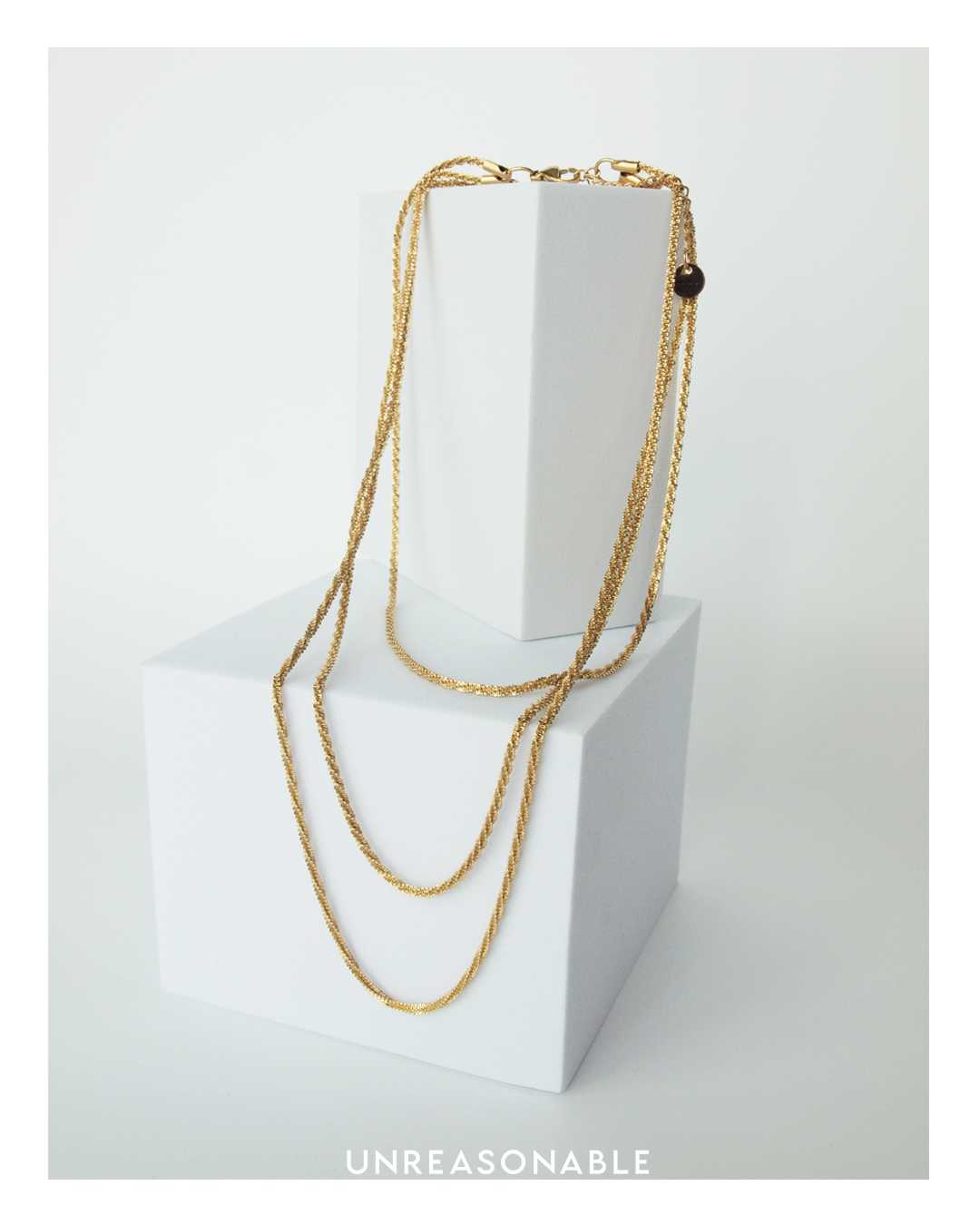 สร้อยคอ Stainless สีทอง UA0850-01 Unreasonable Accessories