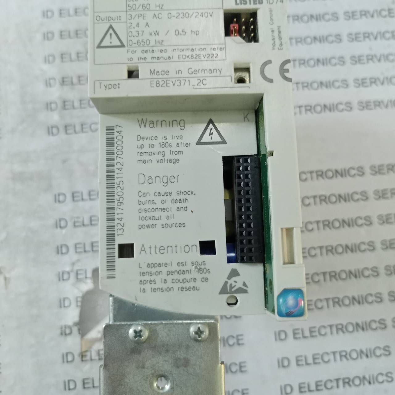 SERVO DRIVE " LENZE " MODEL : E82EV371_2C