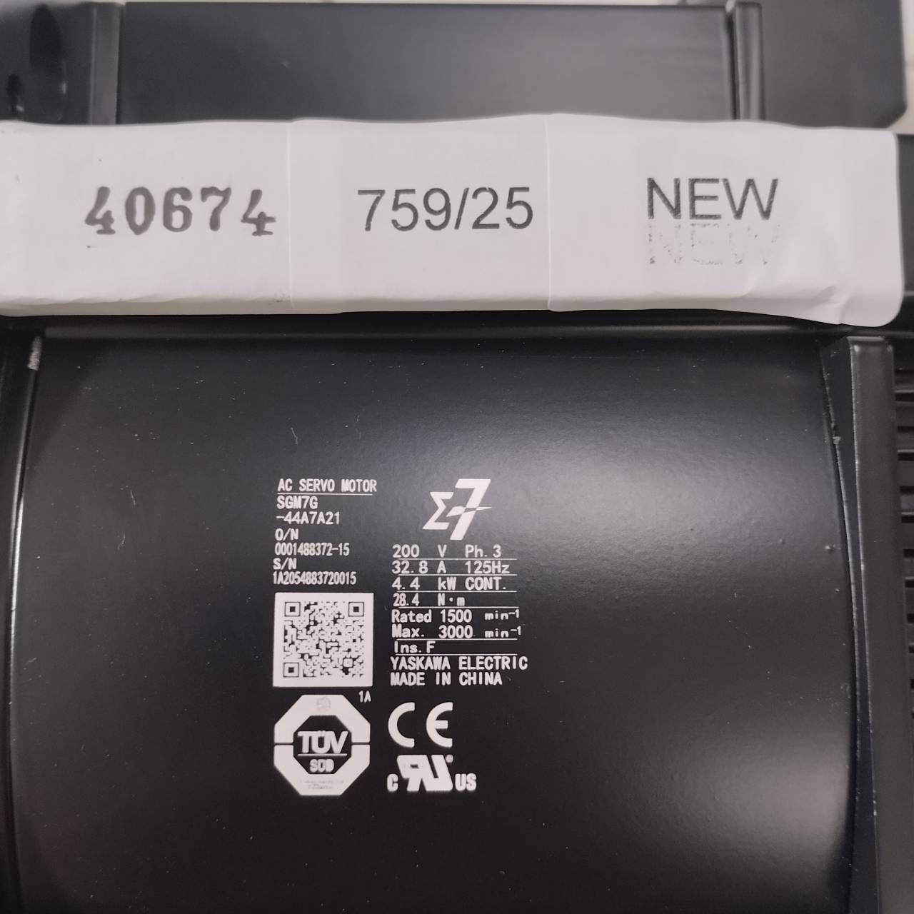 ซ่อม SGM7G-44A7A21 SERVO MOTOR "YASKAWA"