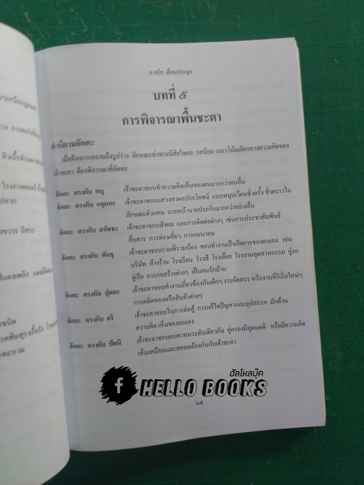 อังคะวิชาธาตุ 7 ตัว 7 ฐาน พิศดาร