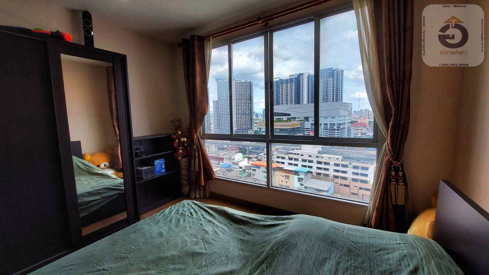 ขาย the tree bangpo station บางโพ สเตชั่น เป็นคอนโดมิเนียมติดรถไฟฟ้า มองเห็นโค้งแม่น้ำเจ้าพระยา ใกล้ MRT สถานีบางโพ วิวแม่น้ำ เฟอร์ครบพร้อมอยู่