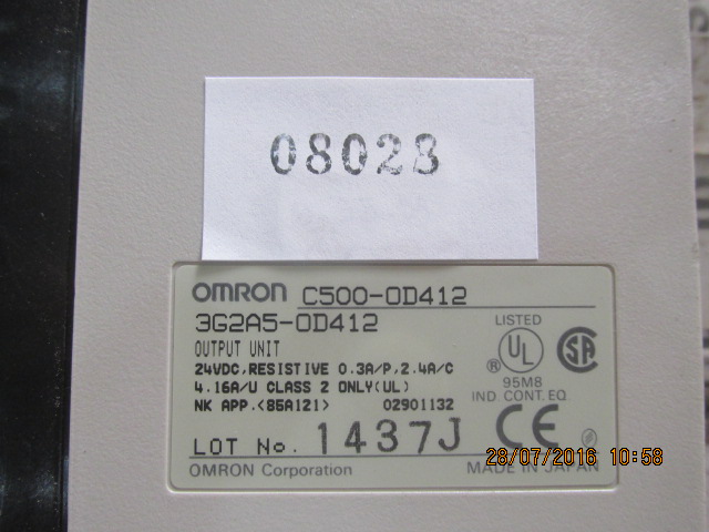PLC " OMRON " MODEL : C500-OD412