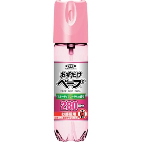 สเปรย์กันยุงกลิ่นฟลอรัลฟรุตตี้ Fumakilla One Push Vape Spray 280 ครั้ง