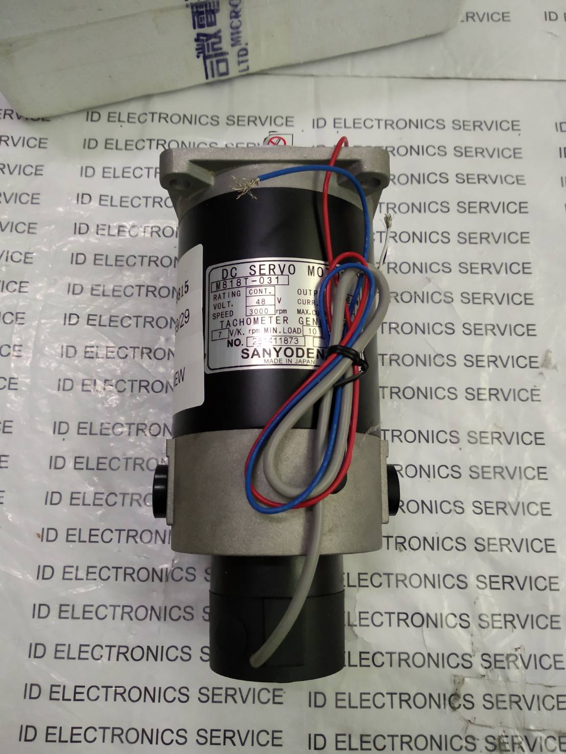 SERVO MOTOR " SANYO DENKI " MODEL : M818T-031