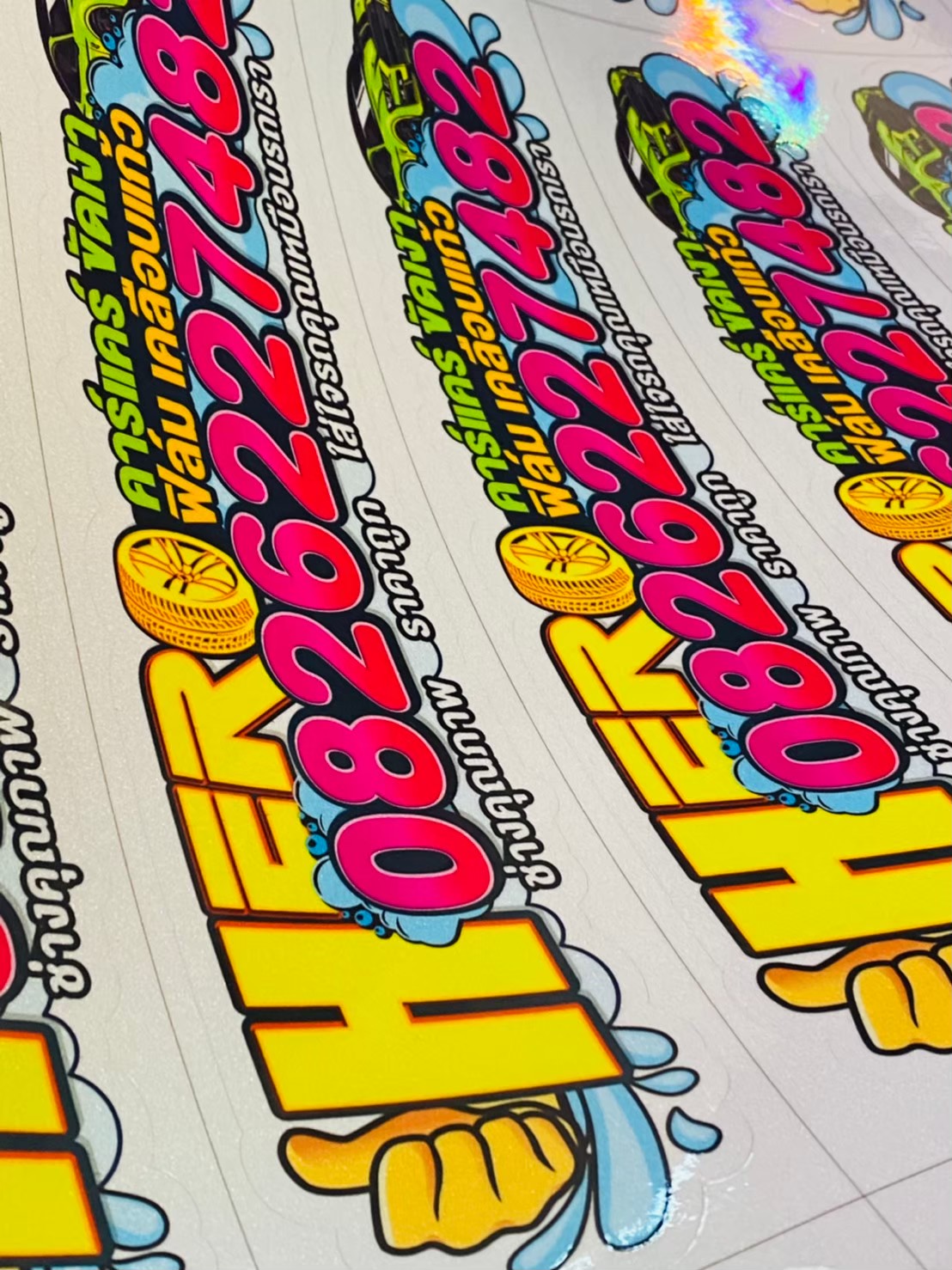 #งานสติ๊กเกอร์ไดคัท